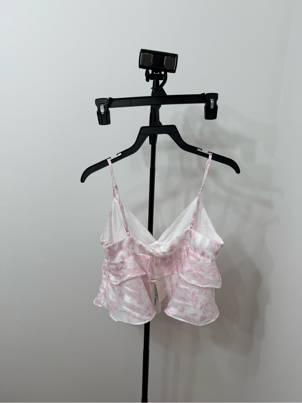 Altar'd State Pink Floral Ruffle Cami - Picture 5 of 6